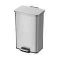 Better Homes & Gardens 13.2 Gallon Rectangular Stainless Steel Trash Can, Kitchen Step Trash Can