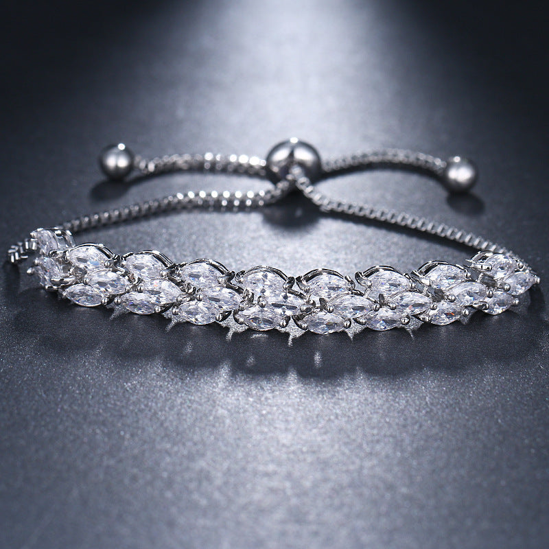 Fashion horse eye zircon bracelet Pi-Mart