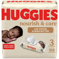 Huggies Nourish & Care Scented Baby Wipes, 3 Pack, 168 Total Ct (Select for More Options) EasyOptionXY LLC