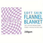 1pc Custom Blanket Vintage Striped Name Custom Blanket Soft Flannel Sofa Blanket TV Blanket Personalized Custom Blanket Exclusive Gift Blanket Lootquake LLC