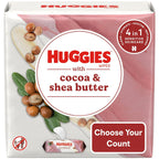 Huggies Wipes with Cocoa & Shea Butter, Scented, 3 Pack, 168 Total Ct (Select for More Options) EasyOptionXY LLC