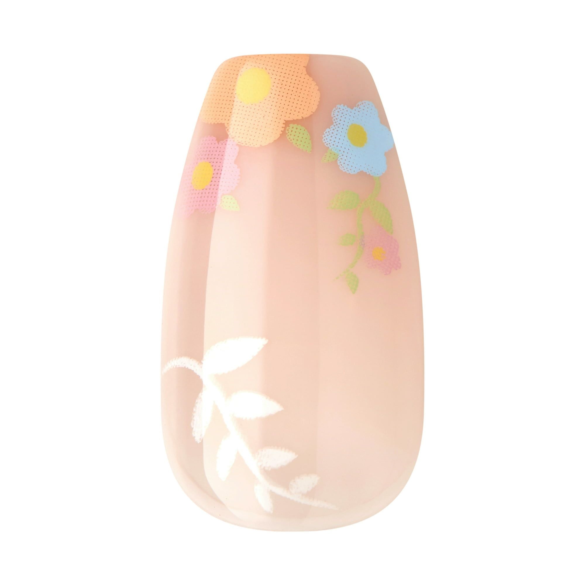 KISS imPRESS Medium Coffin Gel Press-On Nails, Glossy Light Pink, 30 Pieces EasyOptionXY LLC