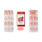 KISS imPRESS Medium Coffin Gel Press-On Nails, Glossy Light Pink, 30 Pieces EasyOptionXY LLC