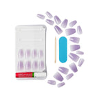 KISS Jelly Fantasy Medium Coffin Glue-On Nails, Glossy Medium Purple, 28 pieces EasyOptionXY LLC
