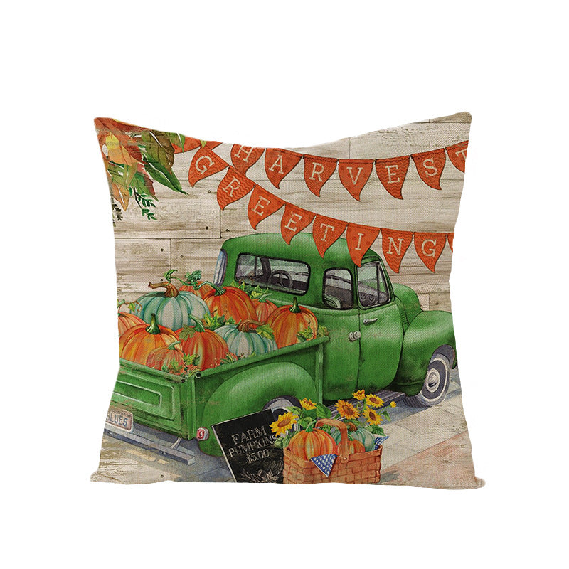 Linen Cushion  Office Sofa Cushion Cover Pi-Mart