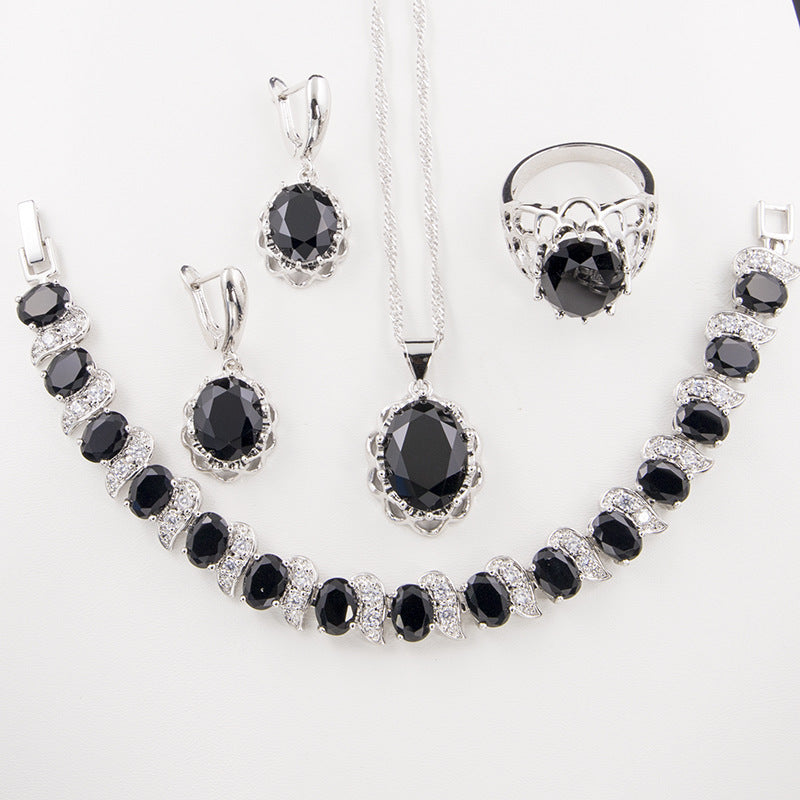 Flower basket earring set