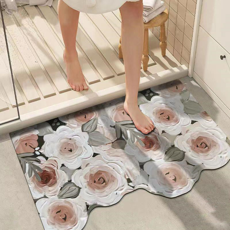 Diatom Mud Bathroom Absorbent Non-slip Floor Mat Pi-Mart