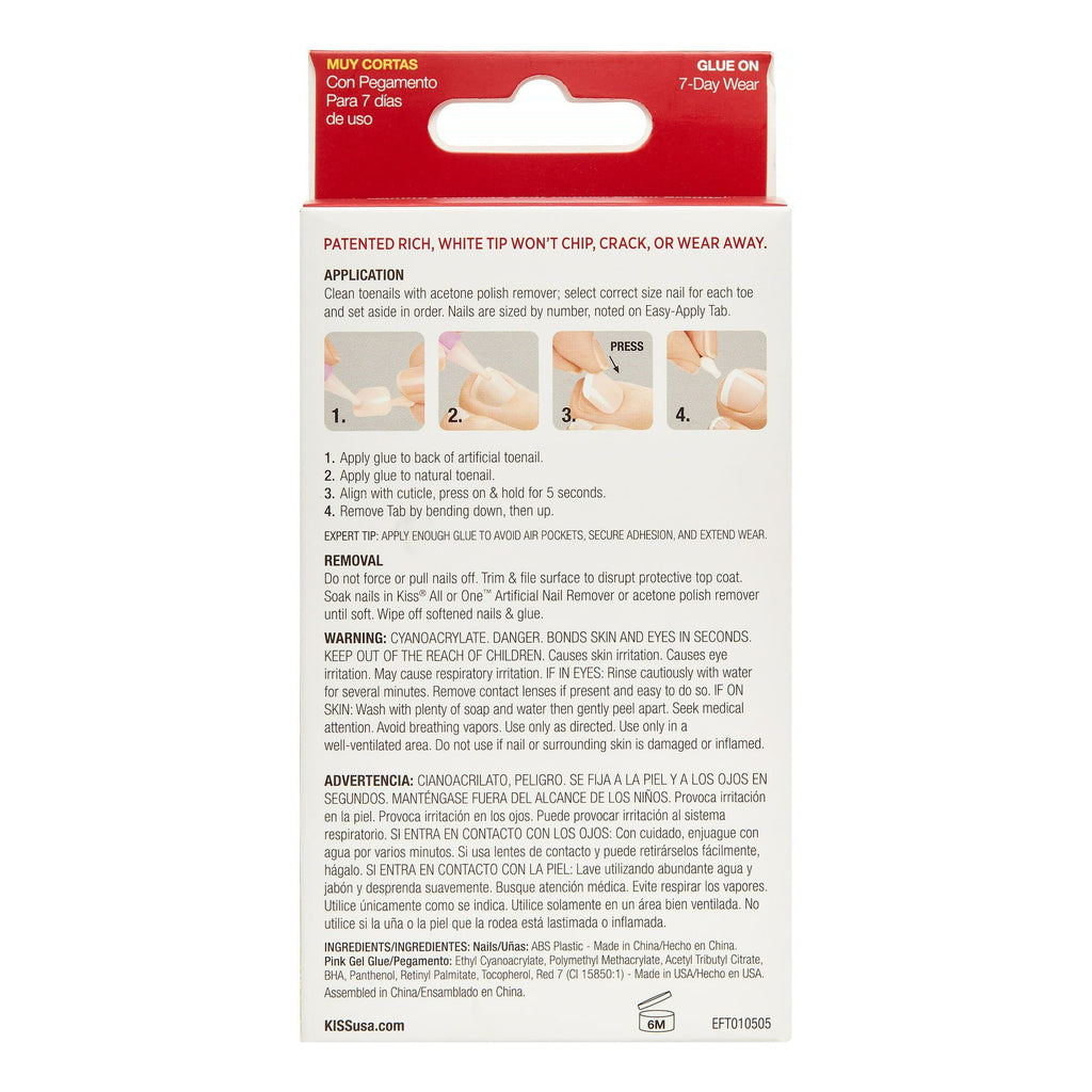 KISS Everlasting French Toenails - Limitless EasyOptionXY LLC