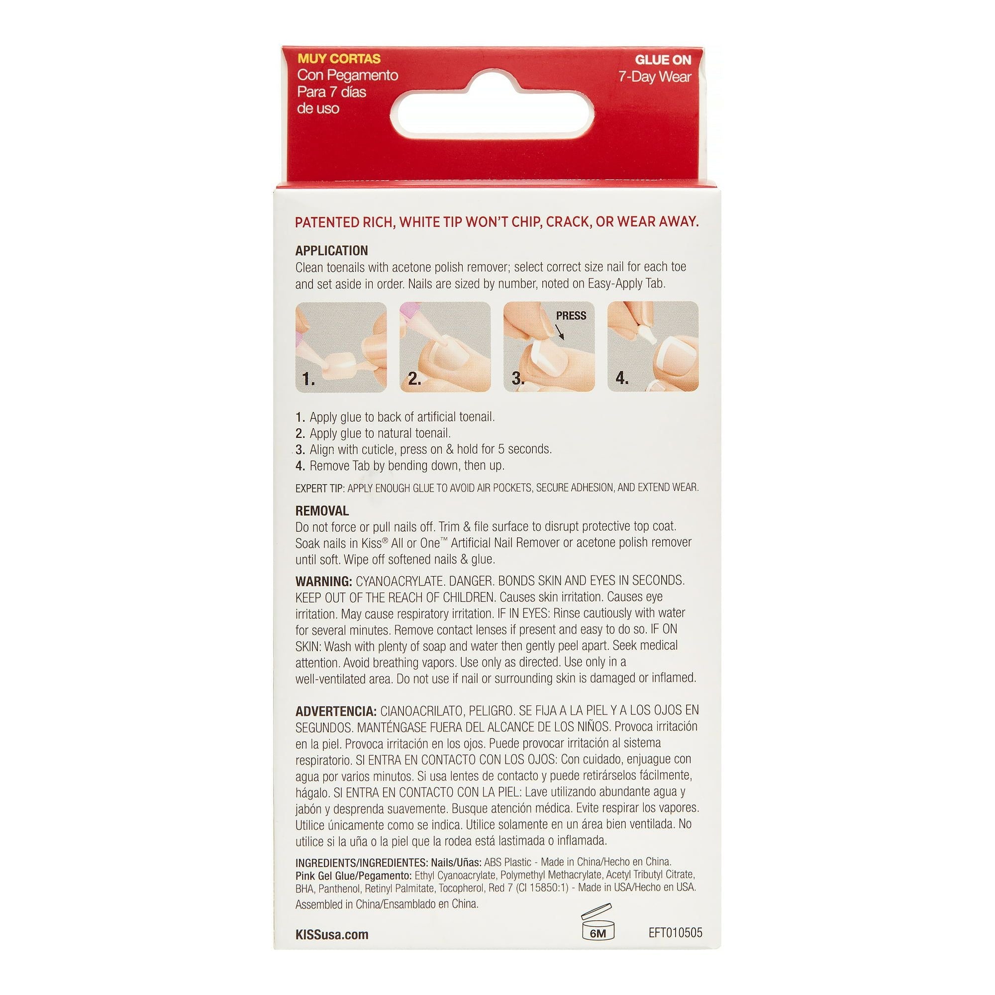 KISS Everlasting French Toenails - Limitless EasyOptionXY LLC