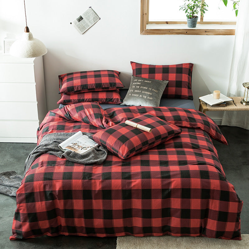 Check cotton bedding Pi-Mart