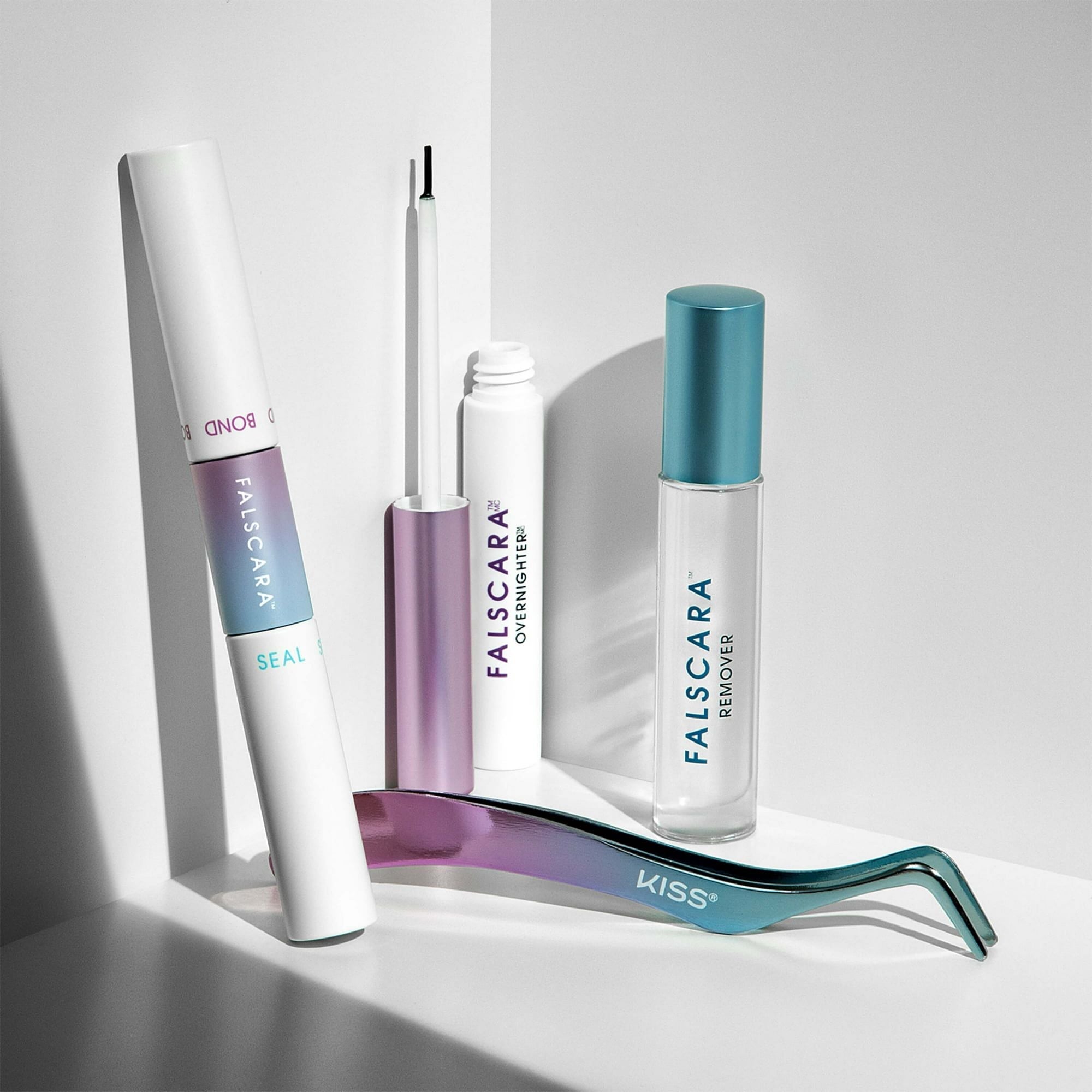 KISS Falscara False Eyelash Special Edition Starter Kit, 24 Lash Wisps EasyOptionXY LLC
