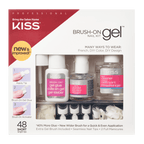 KISS Brush-On Gel Nail Kit, French & Natural Tips, 48 Count EasyOptionXY LLC