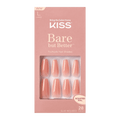 KISS Bare but Better Sculpted Nude Fake Nails, Nude Glow, 28 Count