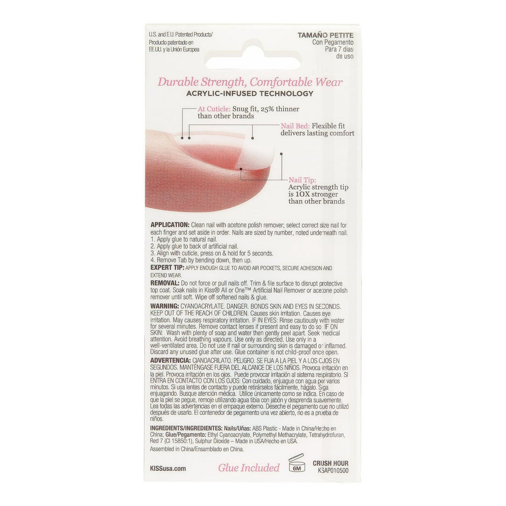 Kiss Salon Acrylic French Nails - Petite EasyOptionXY LLC