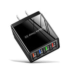 USB Charger Quick Charge 3.0 4 Phone Adapter For Tablet Portable Wall Mobile Charger Fast Charger Pi-Mart