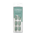 KISS imPRESS Color Long-Lasting Short Square Press-On Nails, Solid Green, 30 Pieces EasyOptionXY LLC