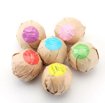 6 pcs Organic Bath Bombs Bubble Bath Mint Lavender Rose Flavor Lootquake LLC