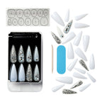 KISS Masterpiece One-of-a-Kind Luxe Mani - Tango, Extra Long, Stiletto shape EasyOptionXY LLC