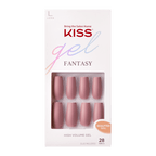 KISS Gel Fantasy Collection Sculpted Fake Nails, Looking Fabulous, 28 Count