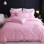 Four-piece Household Simple Cotton Bed Duvet Cover Pi-Mart