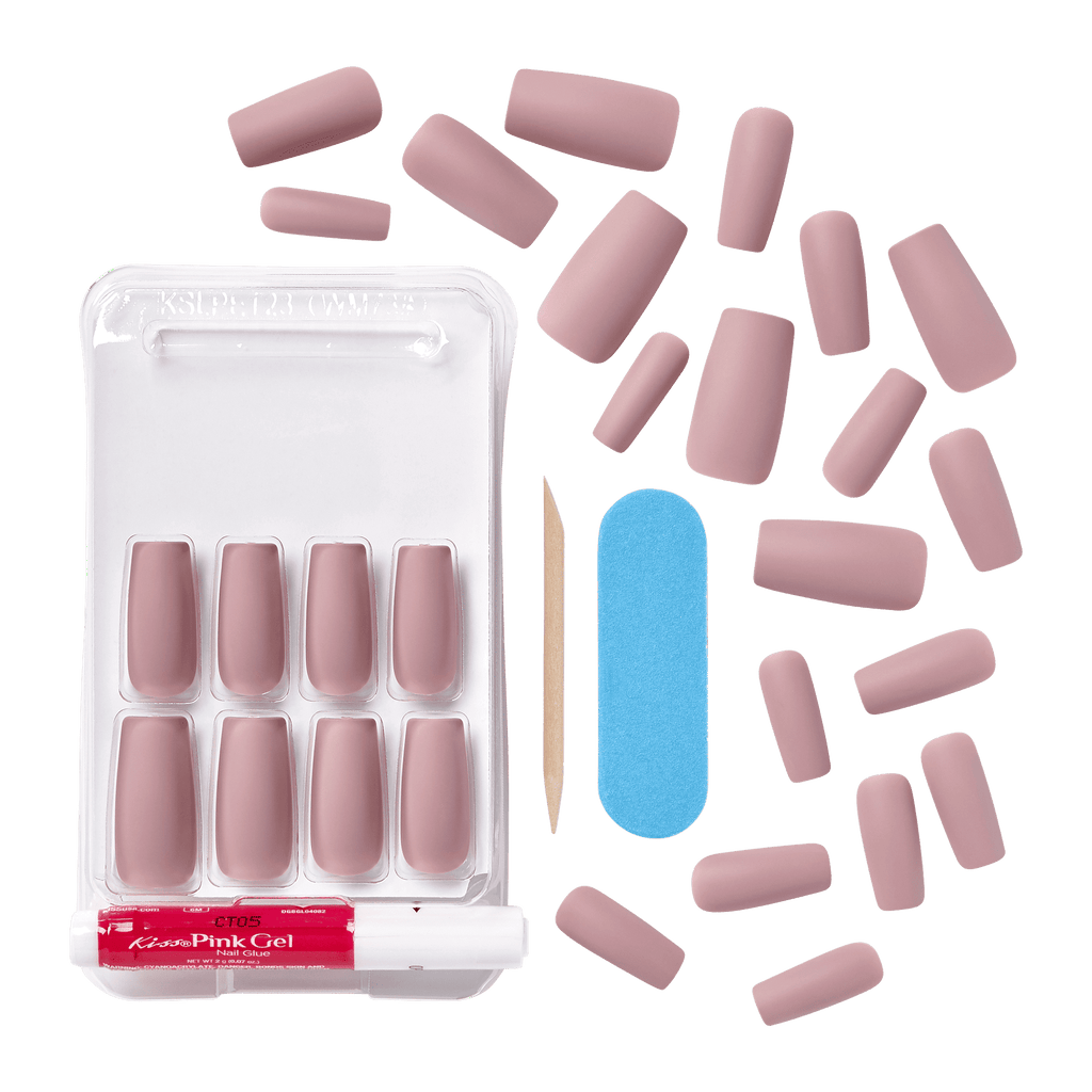 KISS Gel Fantasy Collection Sculpted Fake Nails, Looking Fabulous, 28 Count