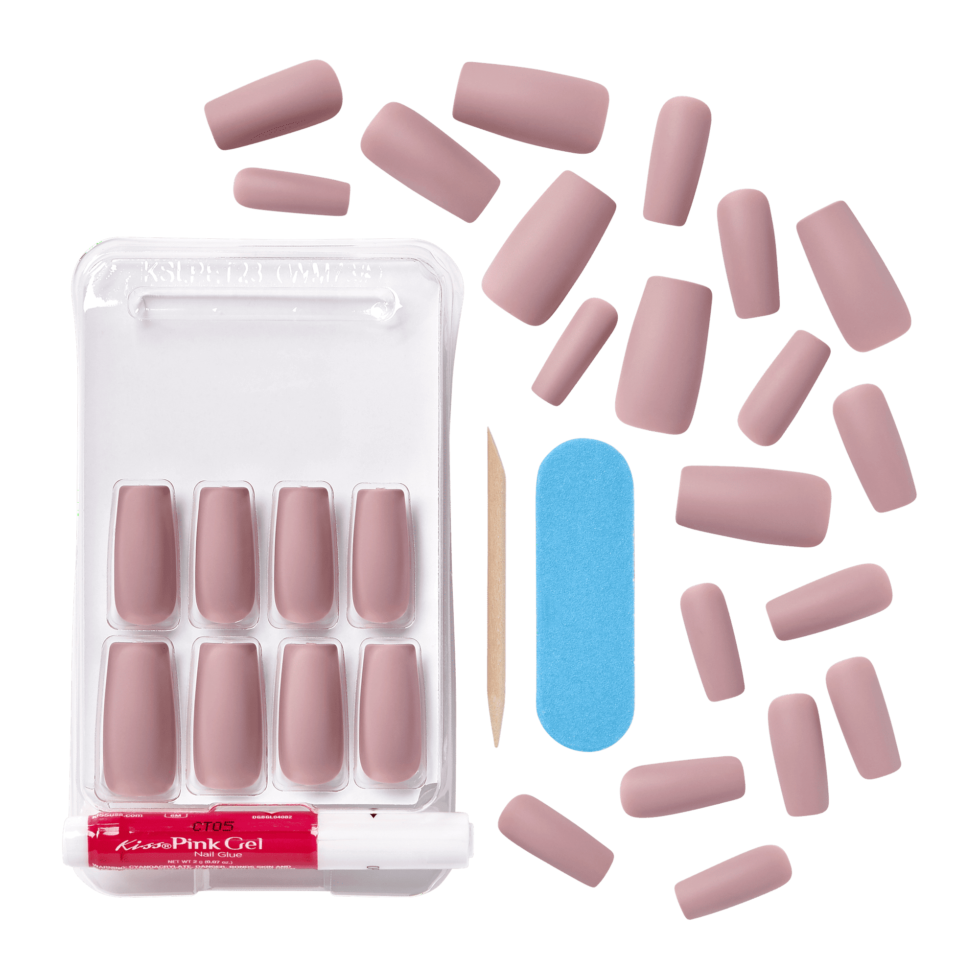 KISS Gel Fantasy Collection Sculpted Fake Nails, Looking Fabulous, 28 Count