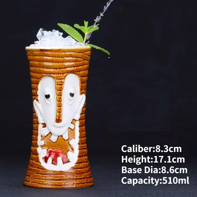 Hawaii Ceramic Tiki Mugs Pi-Mart