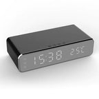 LED Alarm Clock QI Wireless Charger Pi-Mart