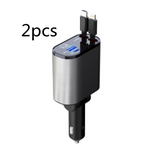 Metal Car Charger 100W Super Fast Charging Car Cigarette Lighter USB And TYPE-C Adapter Pi-Mart