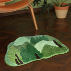 Non-slip Absorbent Green Bedroom Floor Mat Pi-Mart