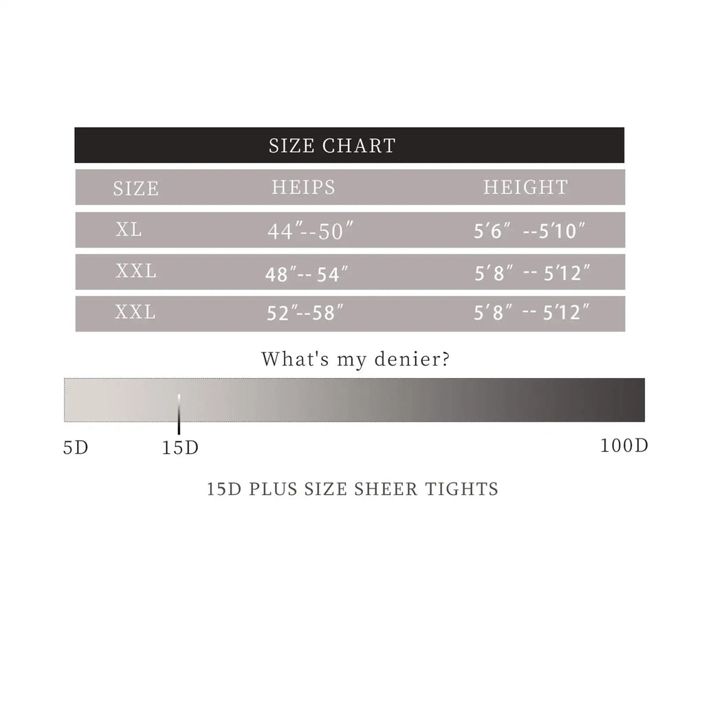 3 Pairs Plus Size Womens Sheer Tights 20D High Waist Control Top Pantyhose With Reinforced Toes - SJB-DIAMOND ELITES