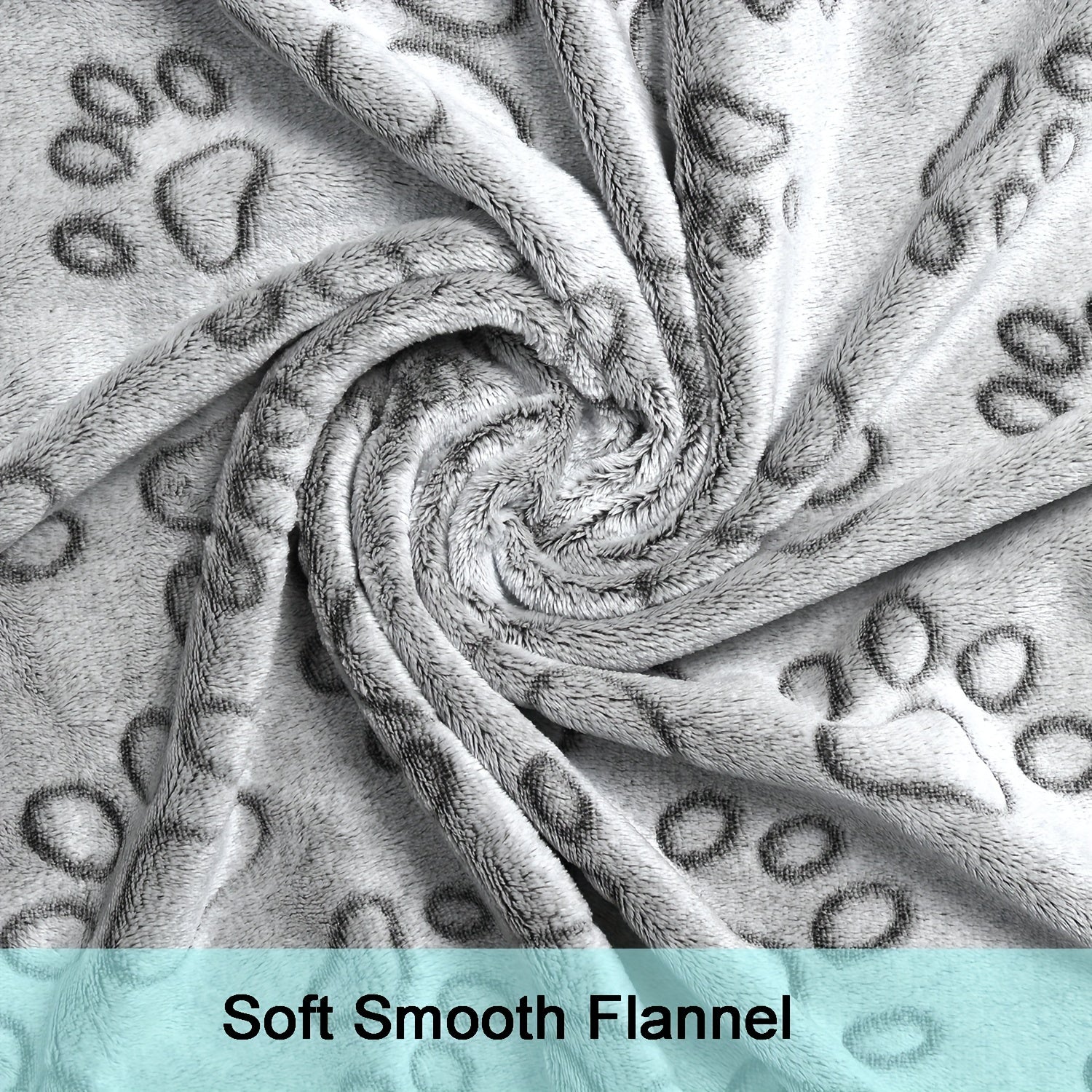 1pc Comfy Puppy Blanket with Cute Paw Prints - Soft, Warm Fleece for Dogs and Cats - Ideal for Nap Time and Travel