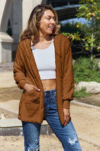 Women Full Size Teddy Hooded Jacket with Pockets Cozy Casual Jacket Comfortable Women Jacket Stevvex