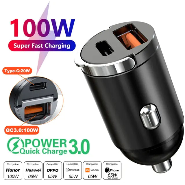 Mini Car Charger Lighter Fast Charging Pi-Mart
