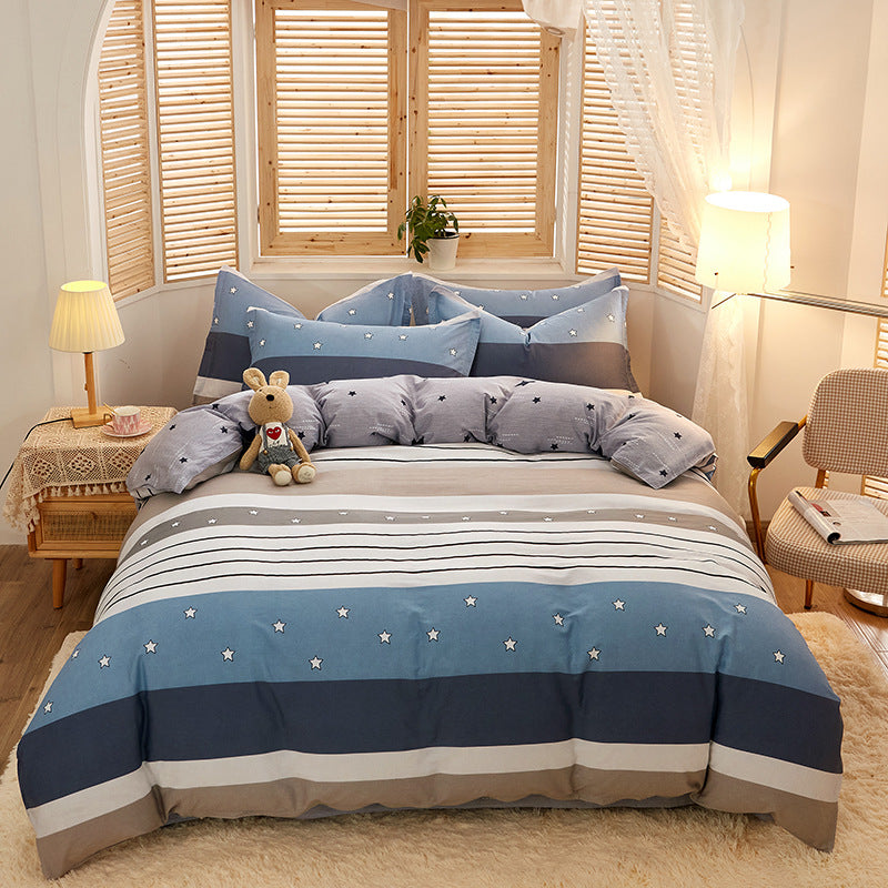 Twill Cotton Four-piece Set Seasons Quilt Cover Pi-Mart