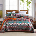 Brushed Fabric Quilted Bed Cover High Quality Polyester Cotton Three-piece Set Pi-Mart