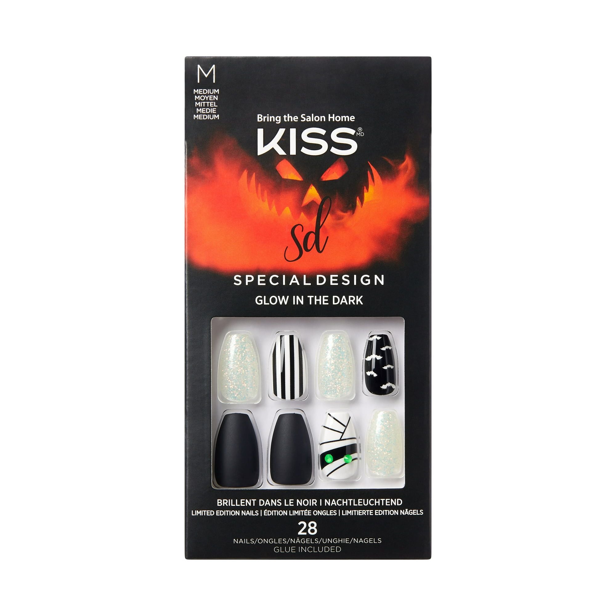 KISS Halloween Special Design Nails, 'Howling For You', 28 Count EasyOptionXY LLC