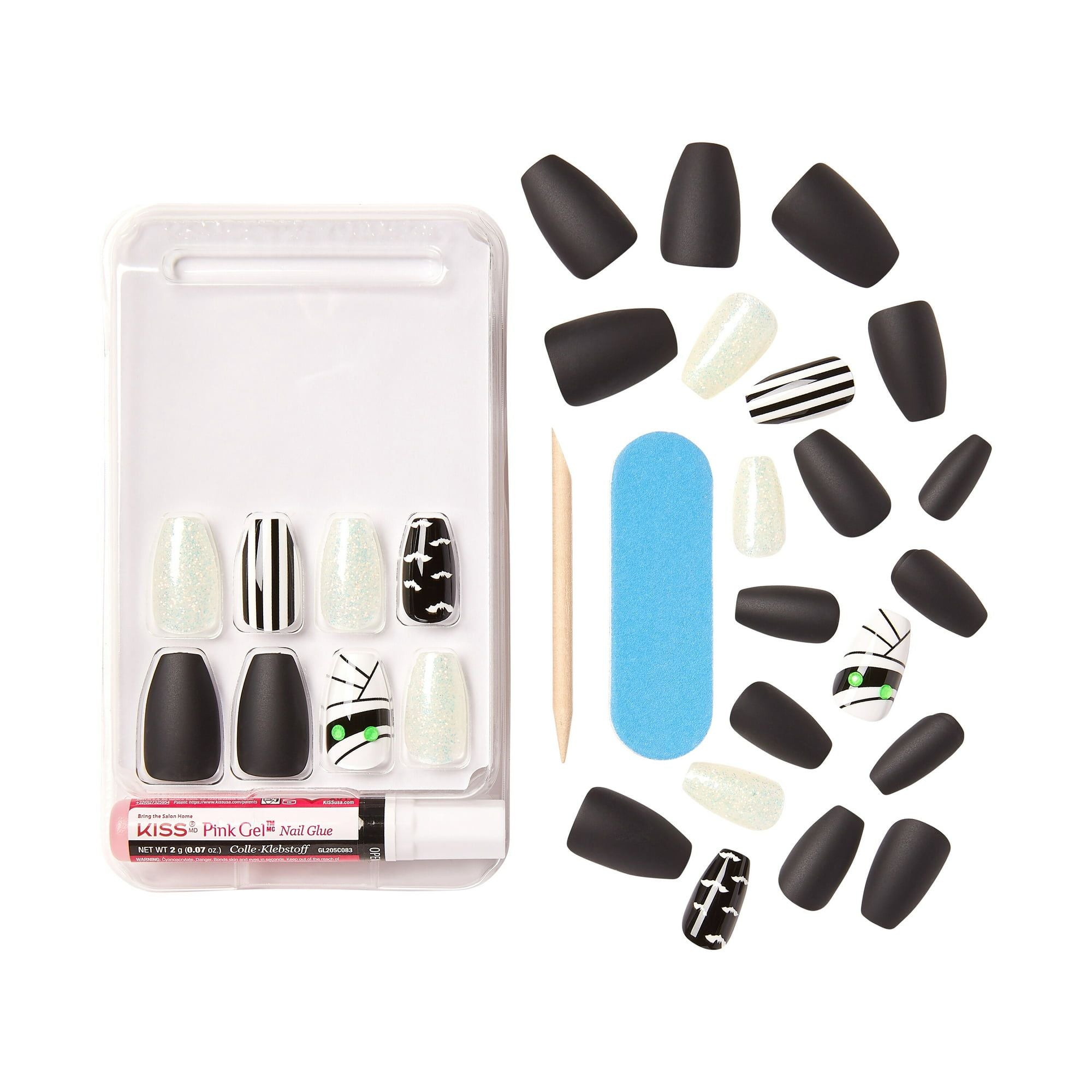 KISS Halloween Special Design Nails, 'Howling For You', 28 Count EasyOptionXY LLC