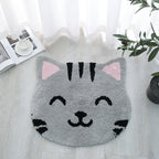 Cartoon Bathroom Door Non-slip Absorbent Flocking Floor Mat Pi-Mart