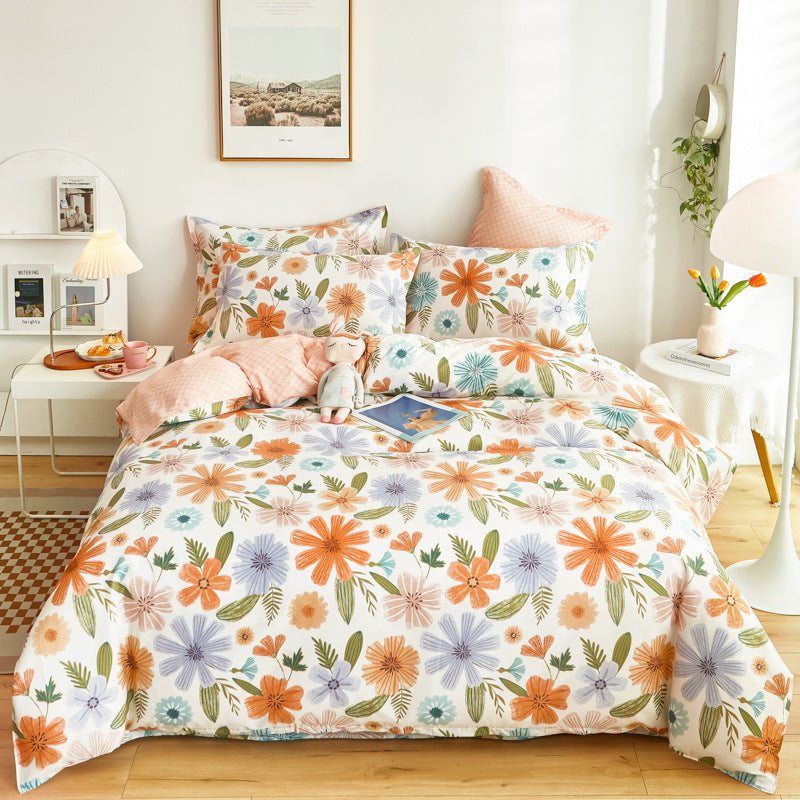 Quilt Cover Single Wholesale Pure Cotton Single Double Student Dormitory Three-piece Set Pi-Mart