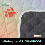 Ultimate Reversible Dog Bed Cover - Waterproof, Washable, Reusable Camping Mat with Geometric Embroidery Blanket, Rainbow Dog Paw Design, Easy to Clean and Durable for Indoor and Outdoor Use
