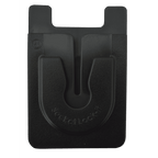 Lock-It Black: Exchangeable Phone Wallet, Velcro, Wireless Charging, Fits Standard Grips EasyOptionXY LLC