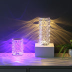 Table Crystal Rose Bedroom Lamp Pi-Mart