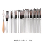 Silver-grey Rod Pen Curtain Oil Paint Brush Gouache Watercolor Paint Brush Pi-Mart