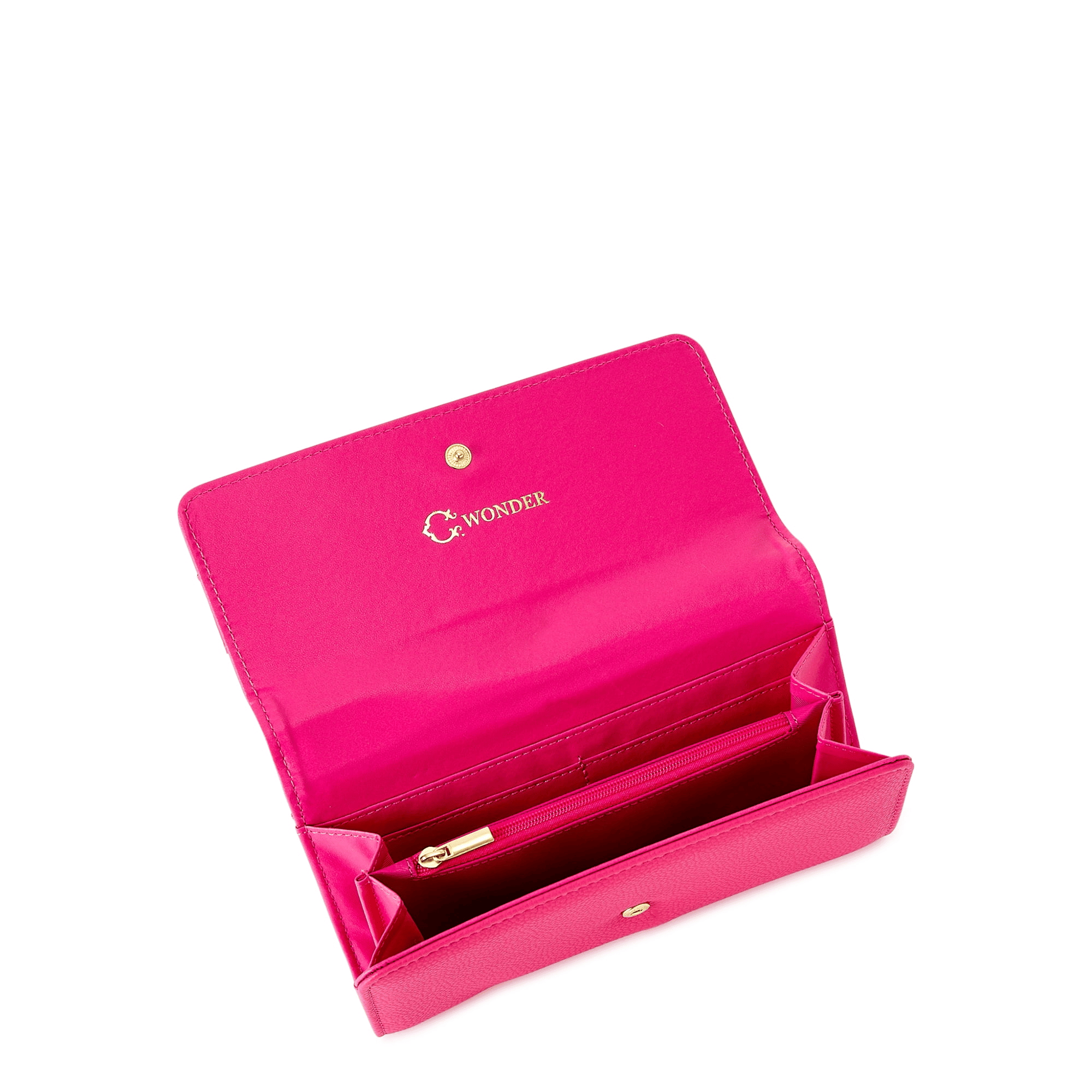 C. Wonder Women's Adult Kristie Flap Clutch Wallet in Gift Box Bright Azalae
