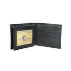 Montauk Leather Club Men's RFID Signal Blocking Genuine Leather Center Wing Bi-Fold Wallet with Gift Box EasyOptionXY LLC
