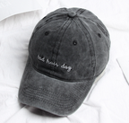 Baseball Cap Bad Hair Day Embroidery Letter Pi-Mart