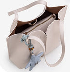 Solid Hobo Bag Shoulder Purse Simple and Chic Tote Bag for Women Large Capacity SHOMICOBOUTIQUE