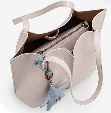 Solid Hobo Bag Shoulder Purse Simple and Chic Tote Bag for Women Large Capacity SHOMICOBOUTIQUE