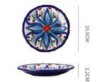 Underglaze Ceramic Tableware Bohemian Household Dishes Pi-Mart